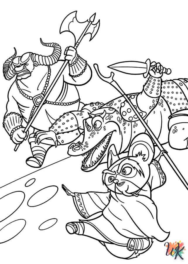 Dibujos para Colorear Kung Fu Panda 43