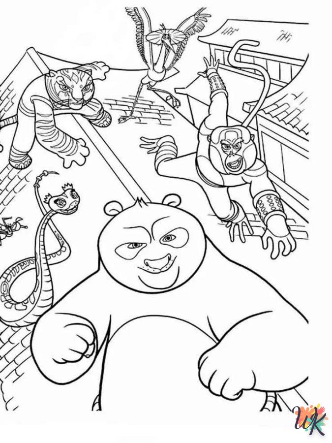 Dibujos para Colorear Kung Fu Panda 7
