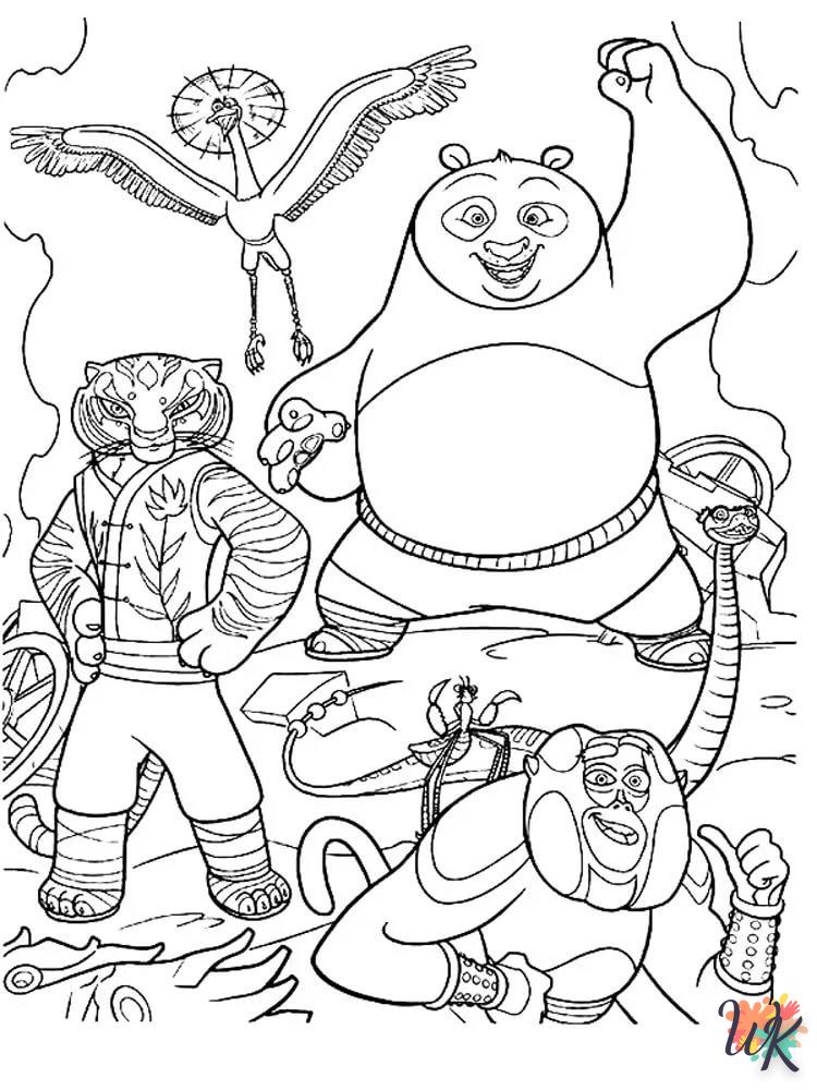 Dibujos para Colorear Kung Fu Panda 73