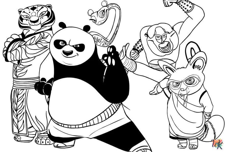 Dibujos para Colorear Kung Fu Panda 8