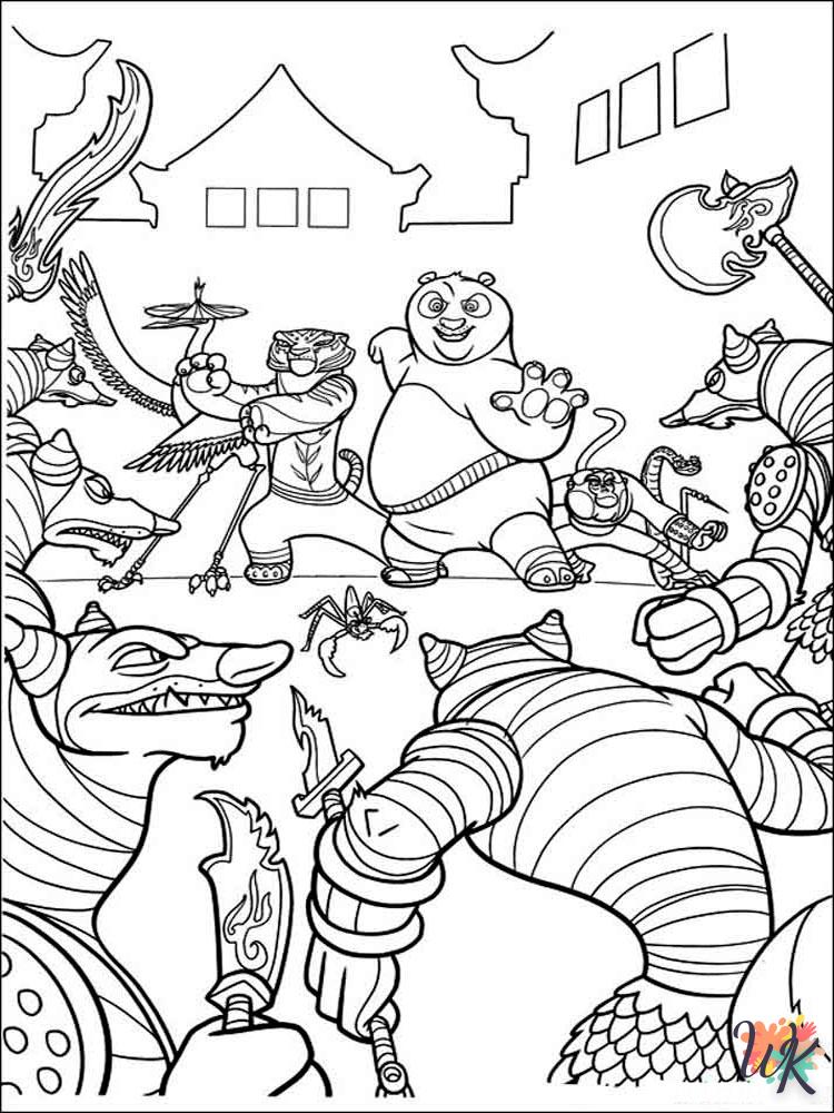 Dibujos para Colorear Kung Fu Panda 80