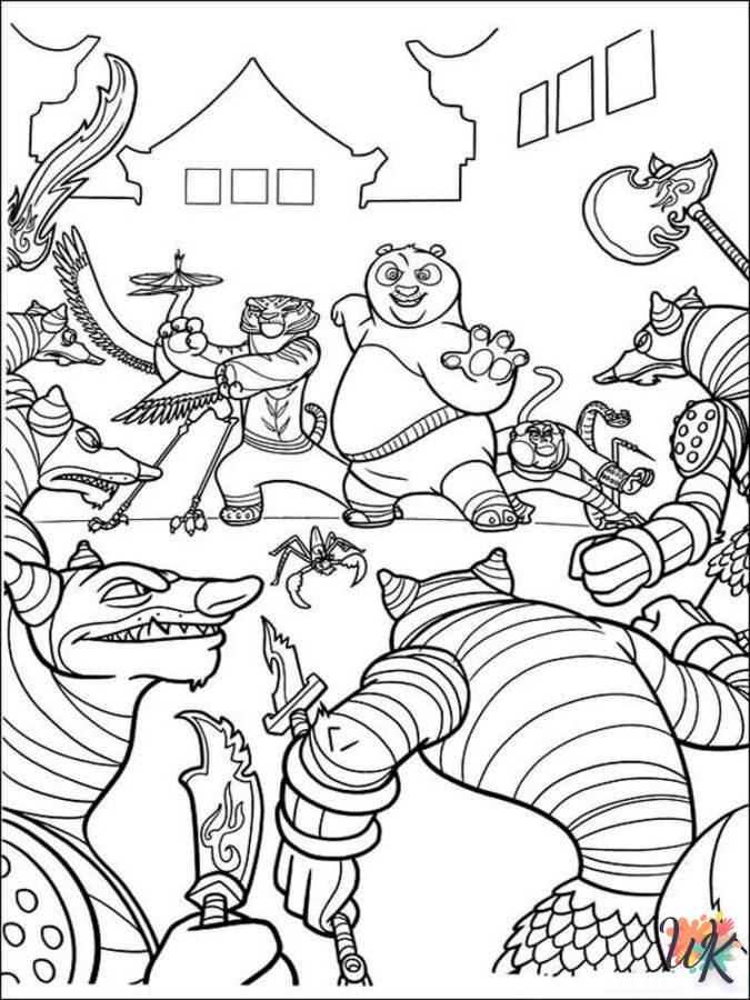 Dibujos para Colorear Kung Fu Panda 9