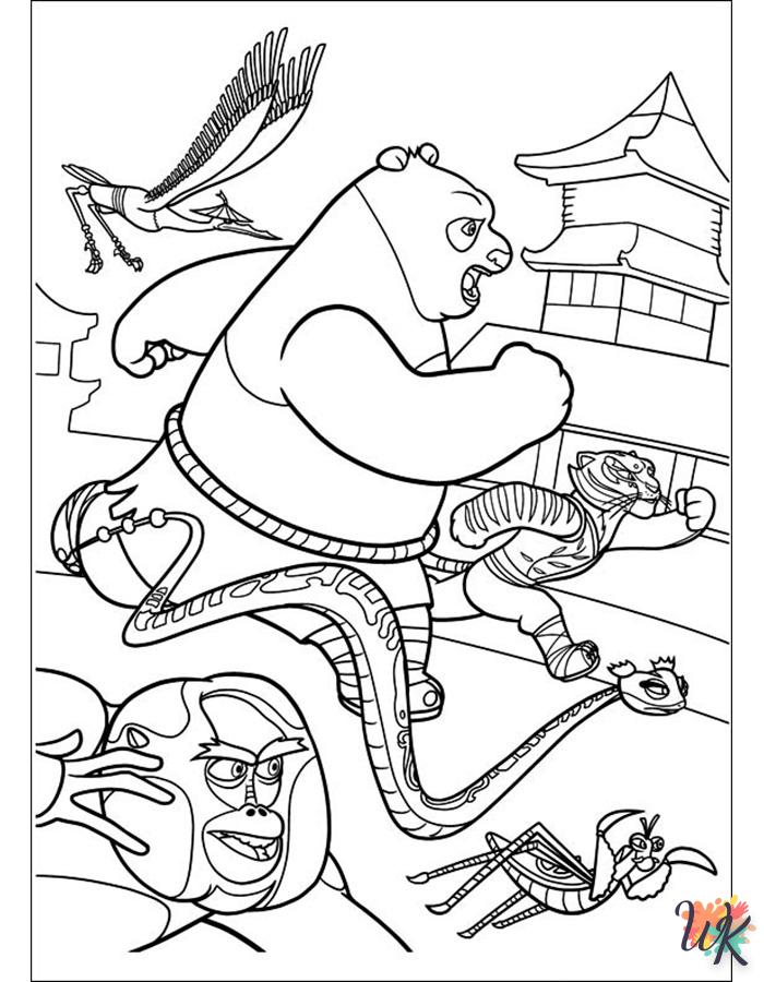 Dibujos para Colorear Kung Fu Panda 92