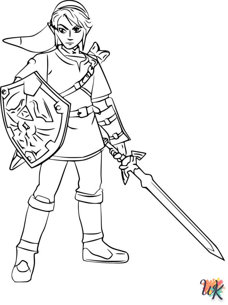 Dibujos para Colorear Legend of Zelda 15