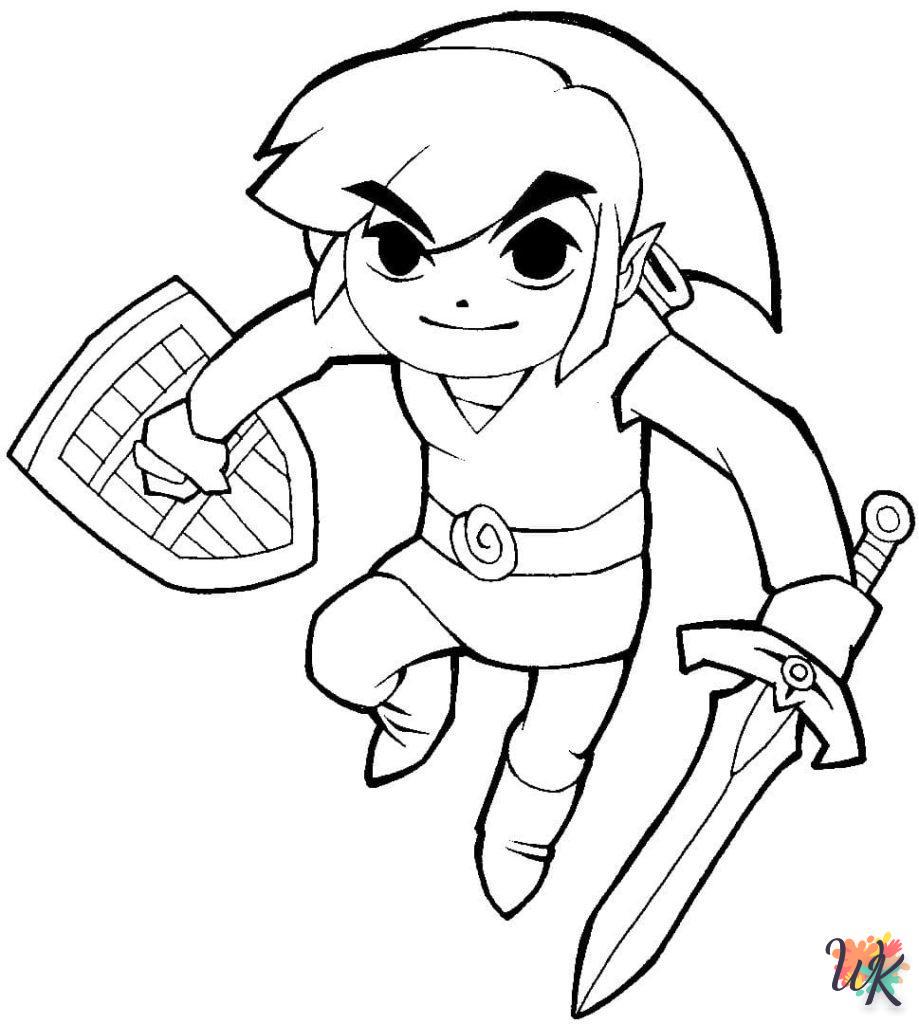 Dibujos para Colorear Legend of Zelda 16