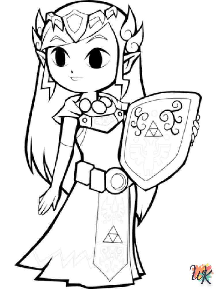 Dibujos para Colorear Legend of Zelda 9