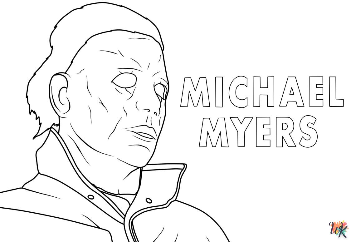 Dibujos para Colorear Michael Myers 21
