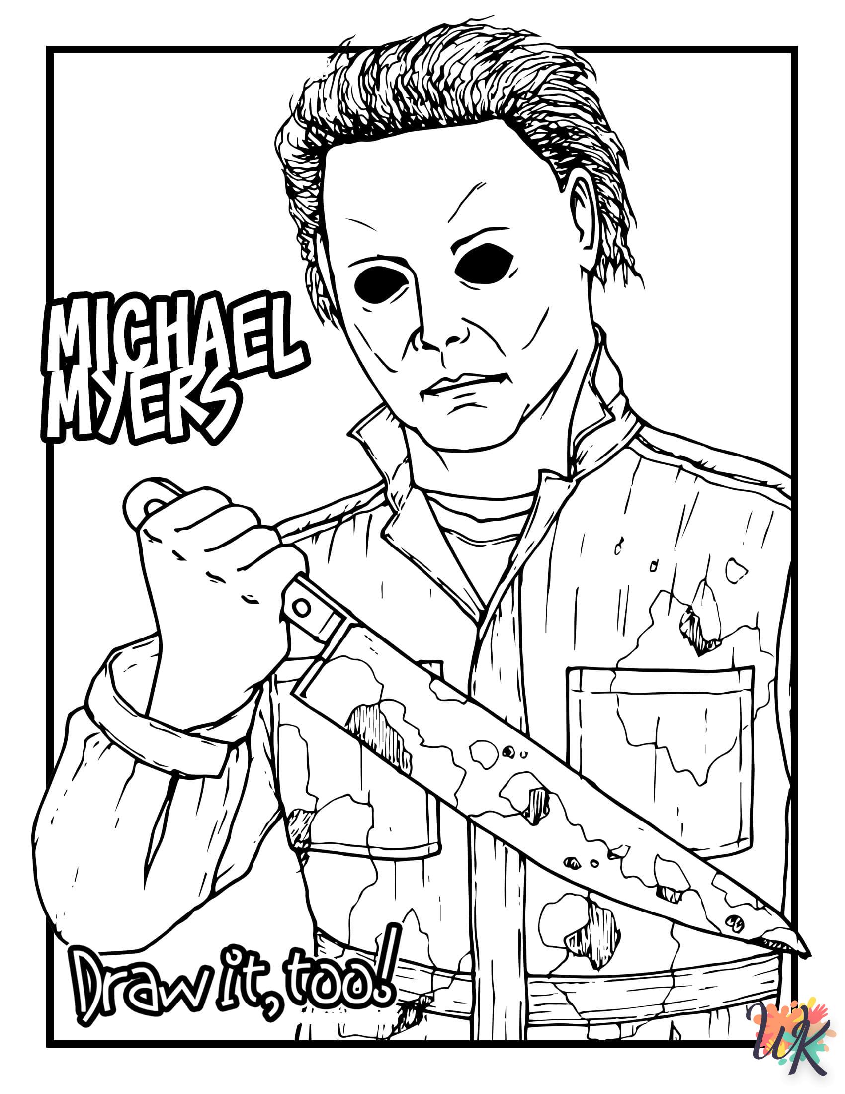Dibujos para Colorear Michael Myers 5