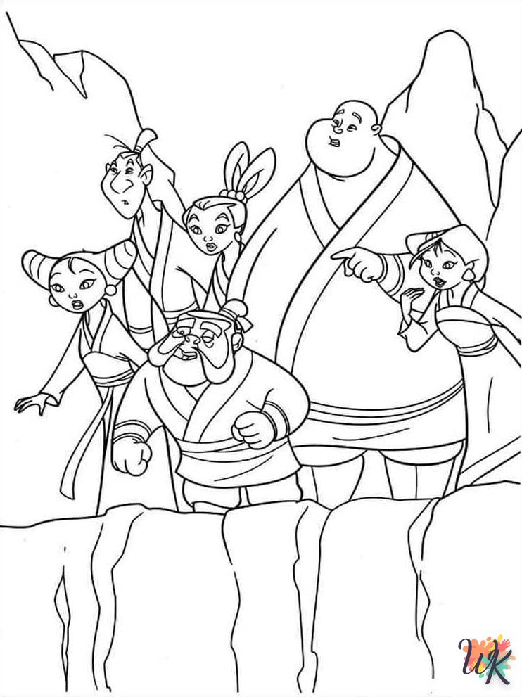 Dibujos para Colorear Mulan 27