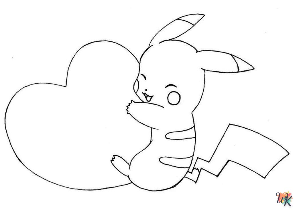 Dibujos para Colorear Pikachu 11