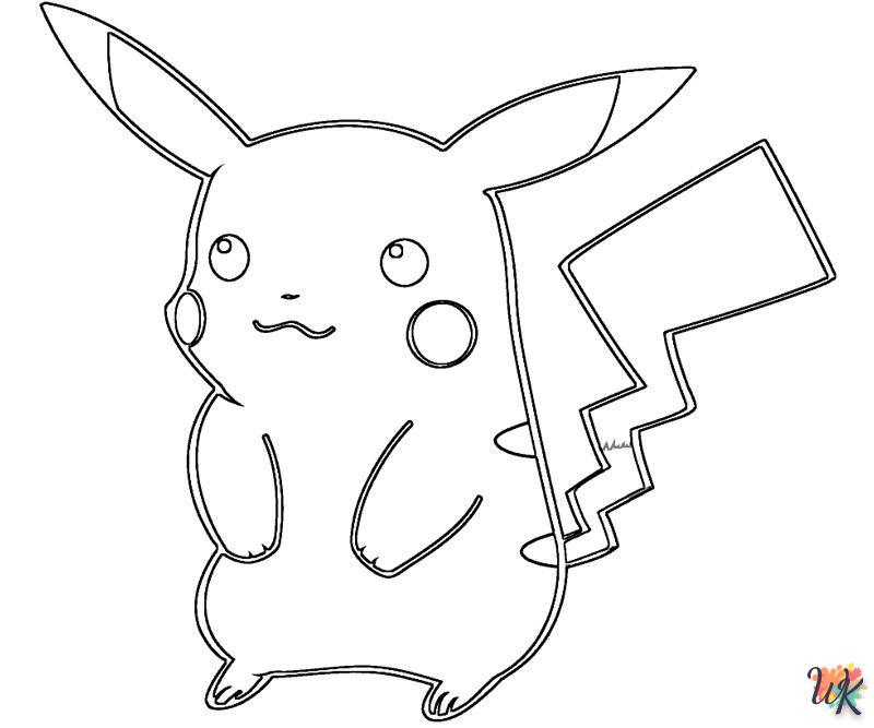 Dibujos para Colorear Pikachu 12