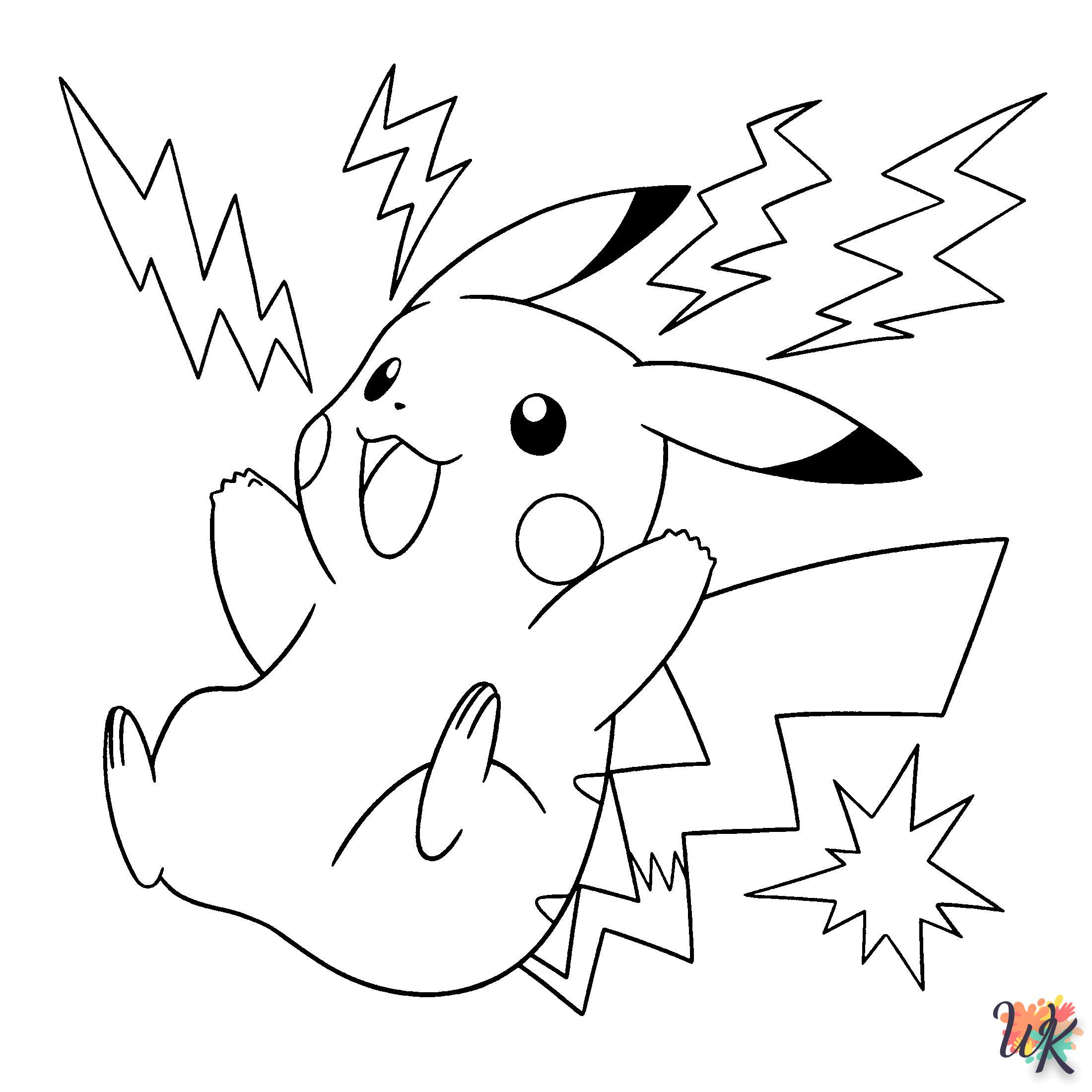 Dibujos para Colorear Pikachu 19