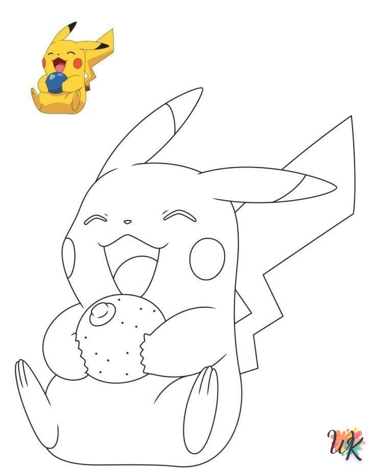 Dibujos para Colorear Pikachu 2
