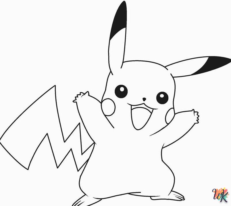 Dibujos para Colorear Pikachu 20