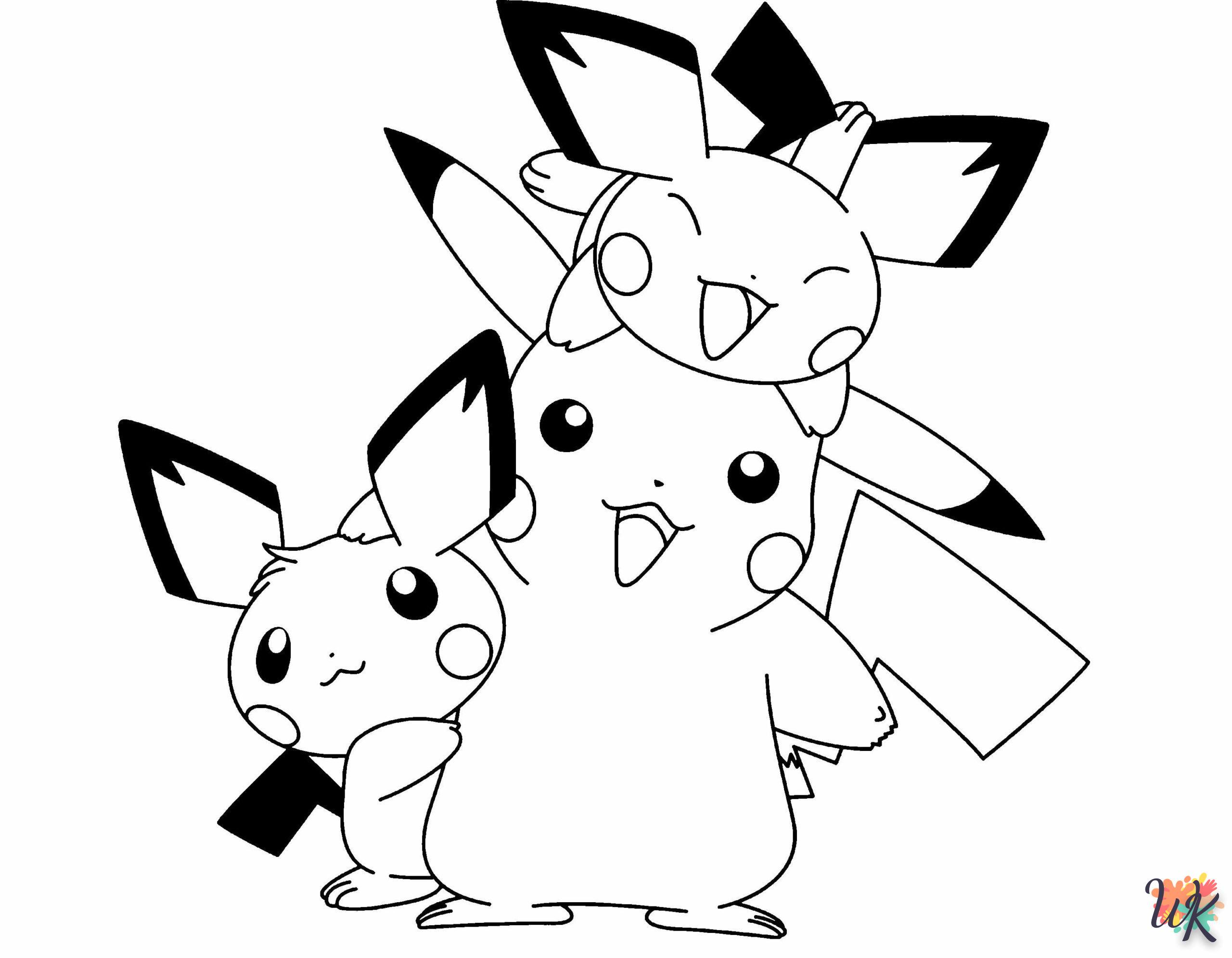 Dibujos para Colorear Pikachu 22