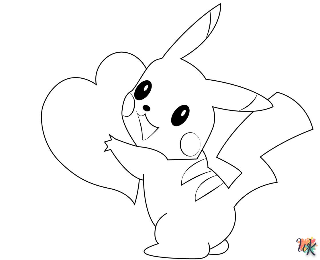 Dibujos para Colorear Pikachu 3