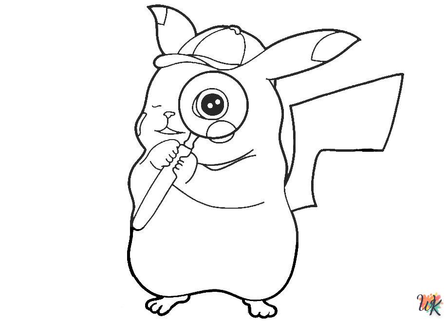 Dibujos para Colorear Pikachu 5