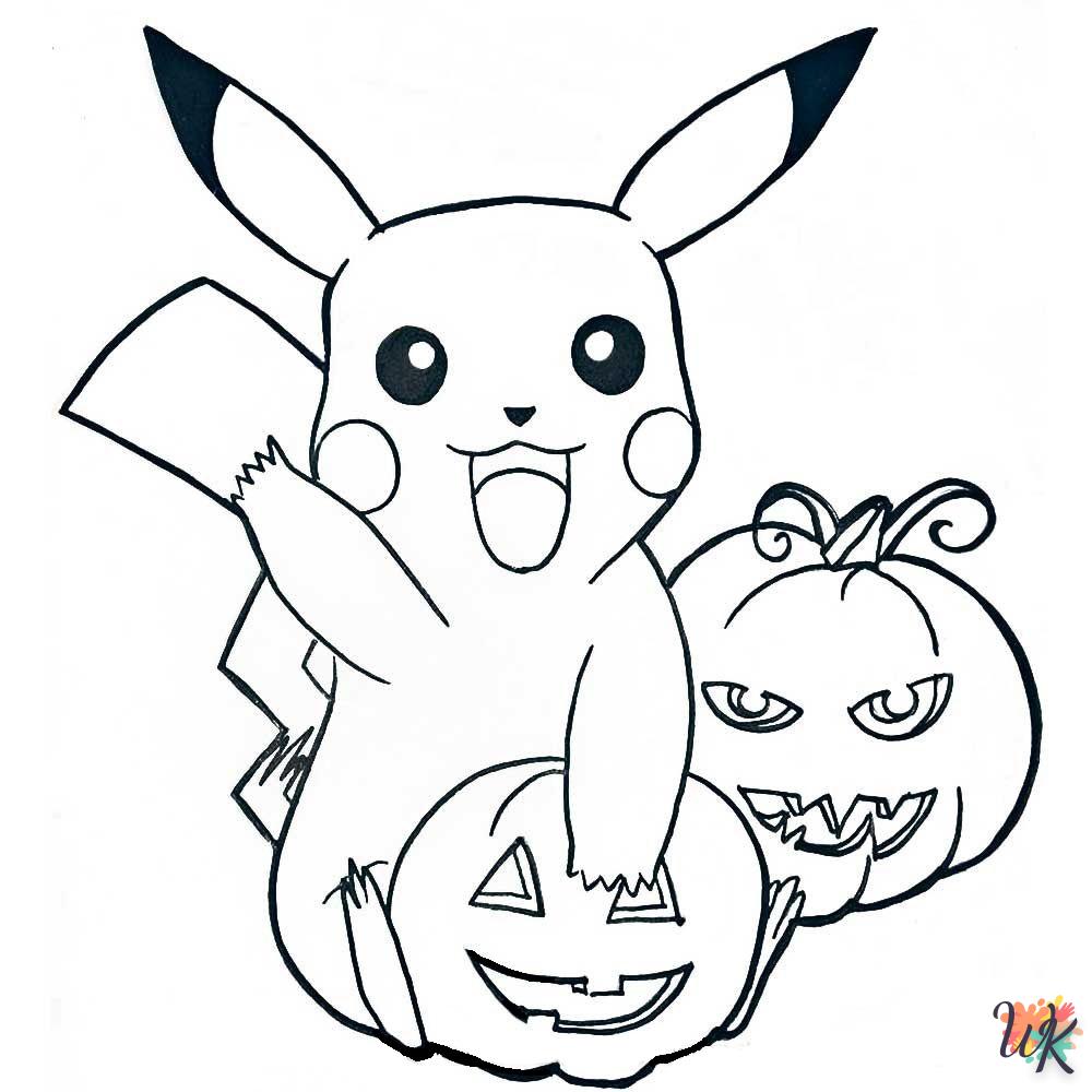 Dibujos para Colorear Pikachu 6