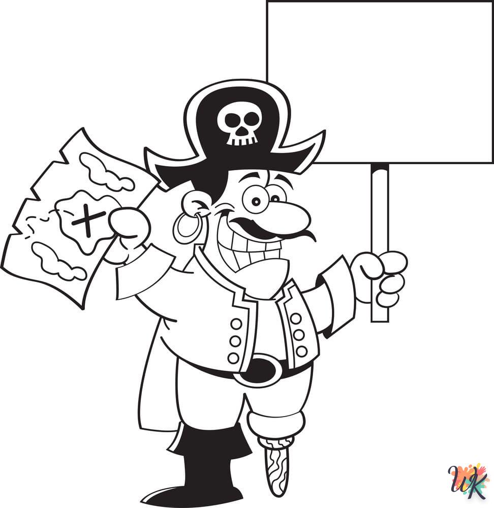 Dibujos para Colorear Piratas 11