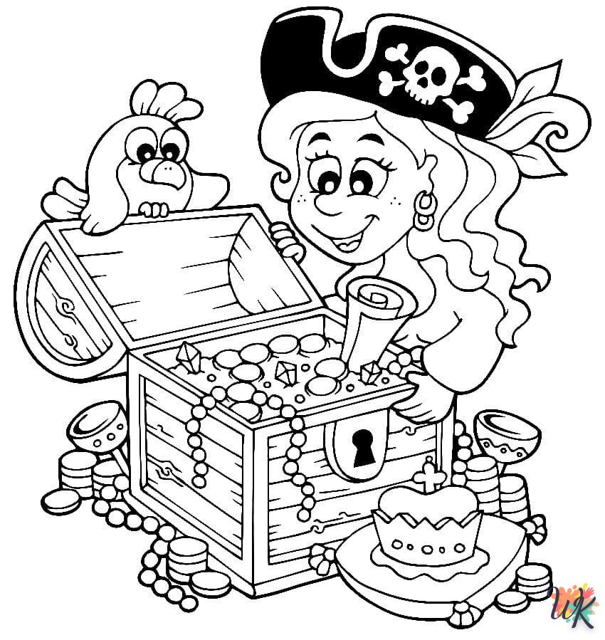 Dibujos para Colorear Piratas 17