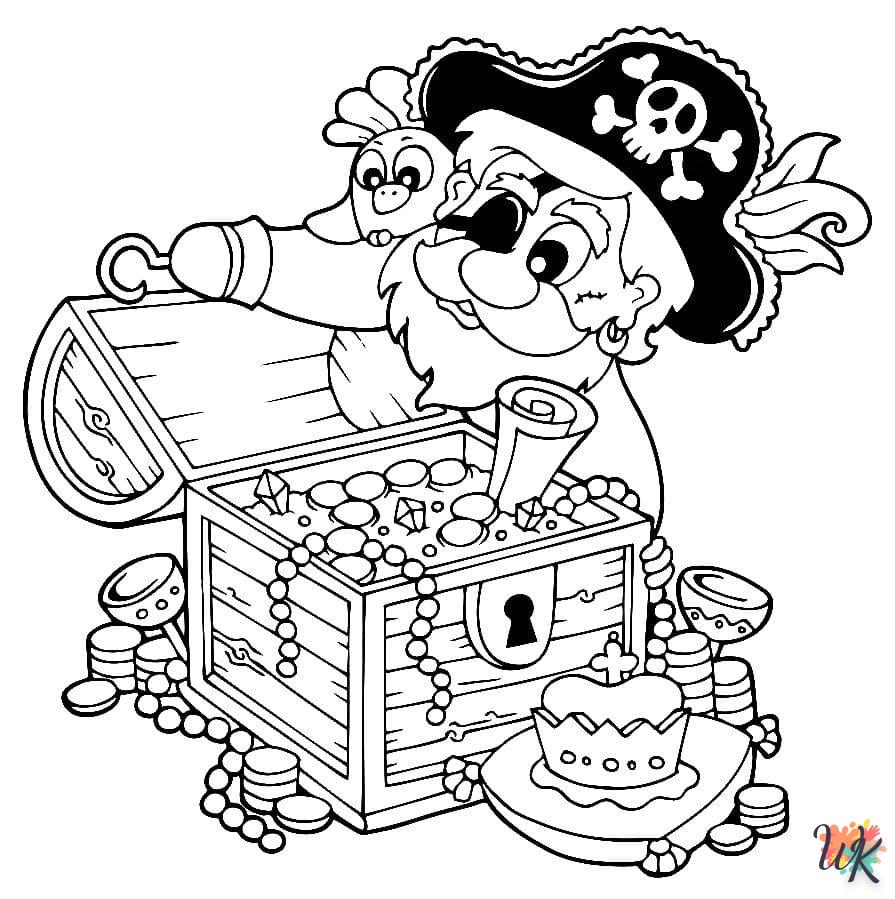 Dibujos para Colorear Piratas 18