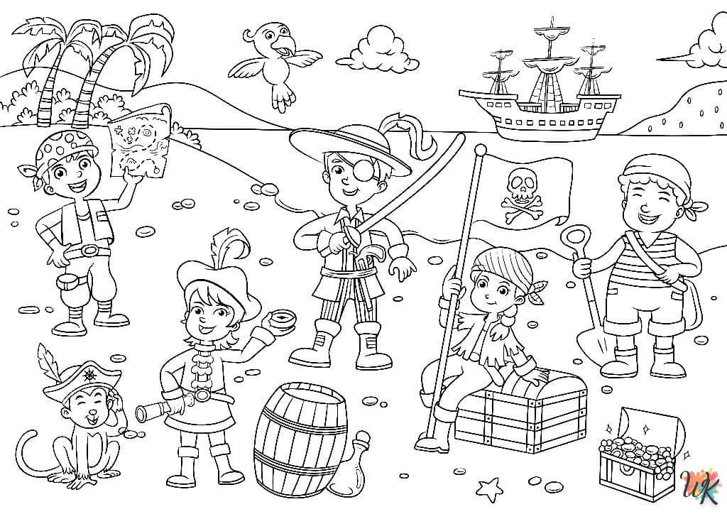 Dibujos para Colorear Piratas 25