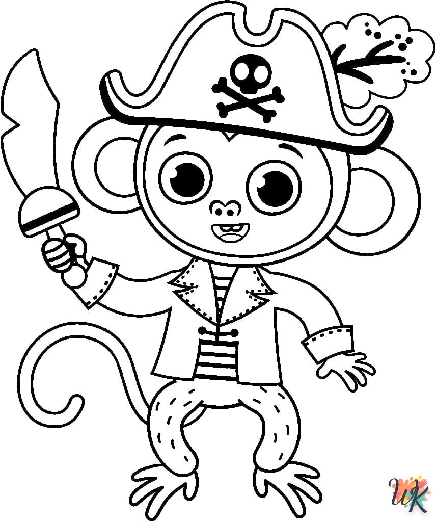 Dibujos para Colorear Piratas 33