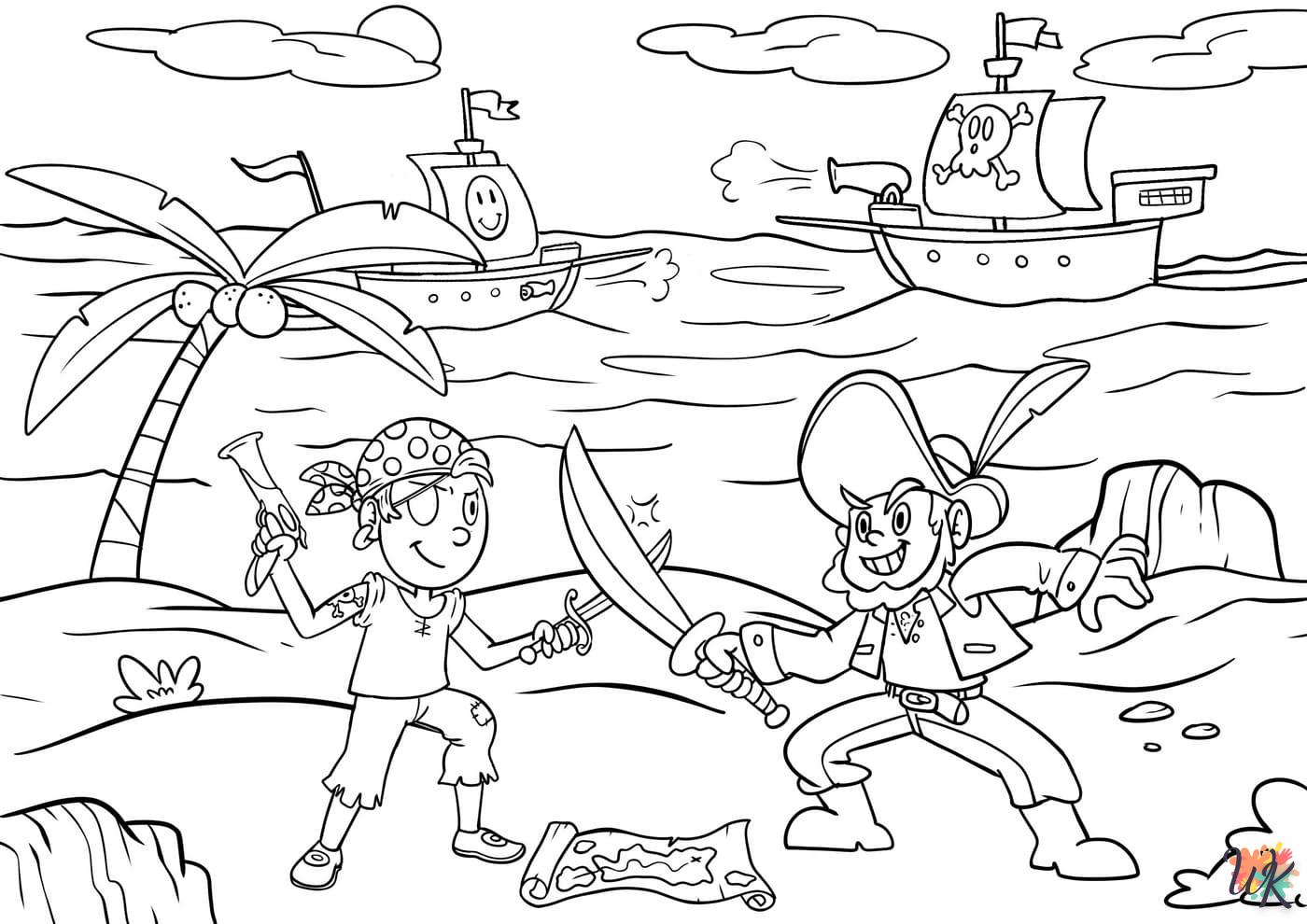 Dibujos para Colorear Piratas 40