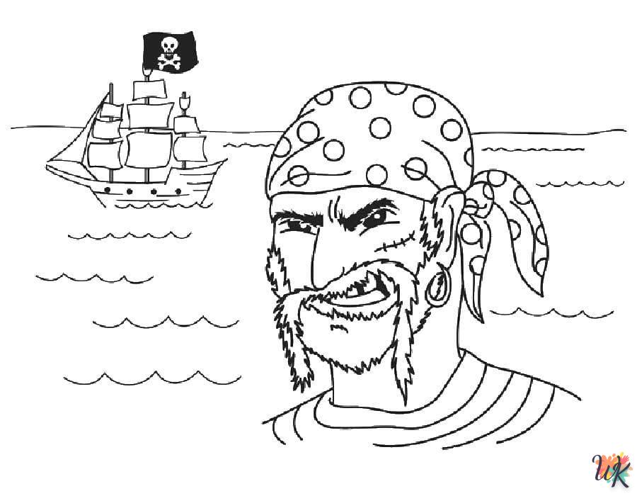 Dibujos para Colorear Piratas 48