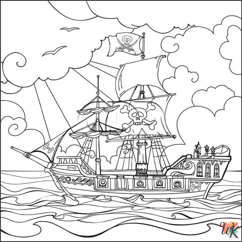 Dibujos para Colorear Piratas 52