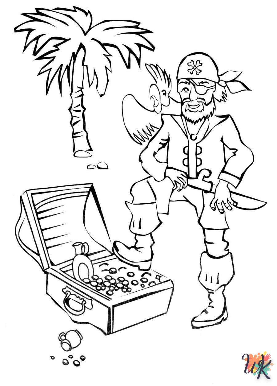 Dibujos para Colorear Piratas 53