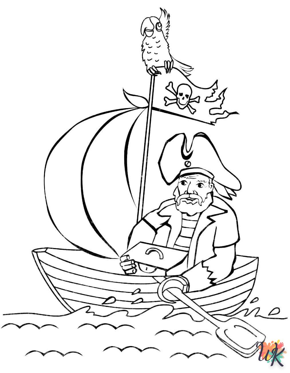 Dibujos para Colorear Piratas 54