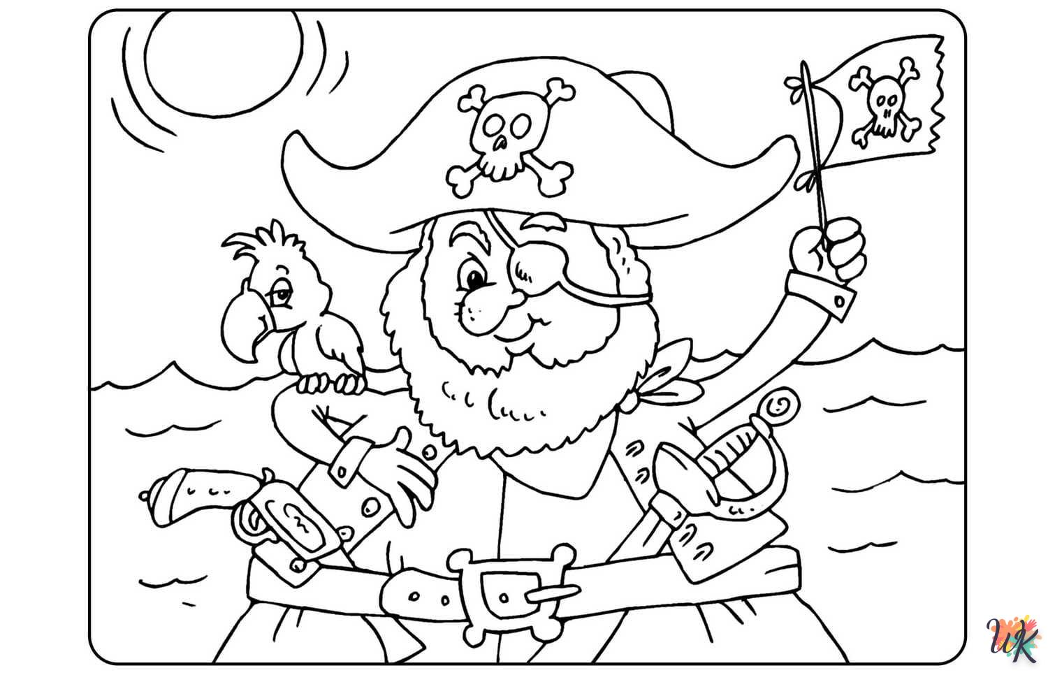Dibujos para Colorear Piratas 55