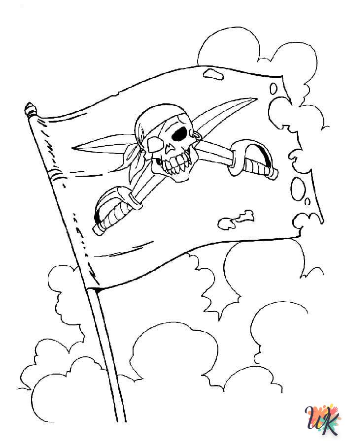 Dibujos para Colorear Piratas 61