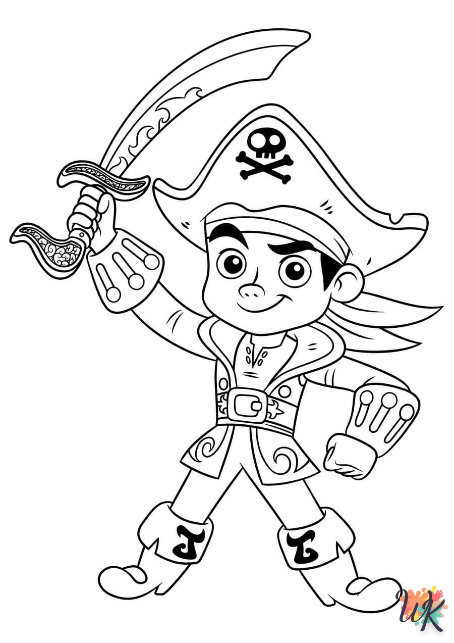 Dibujos para Colorear Piratas 73