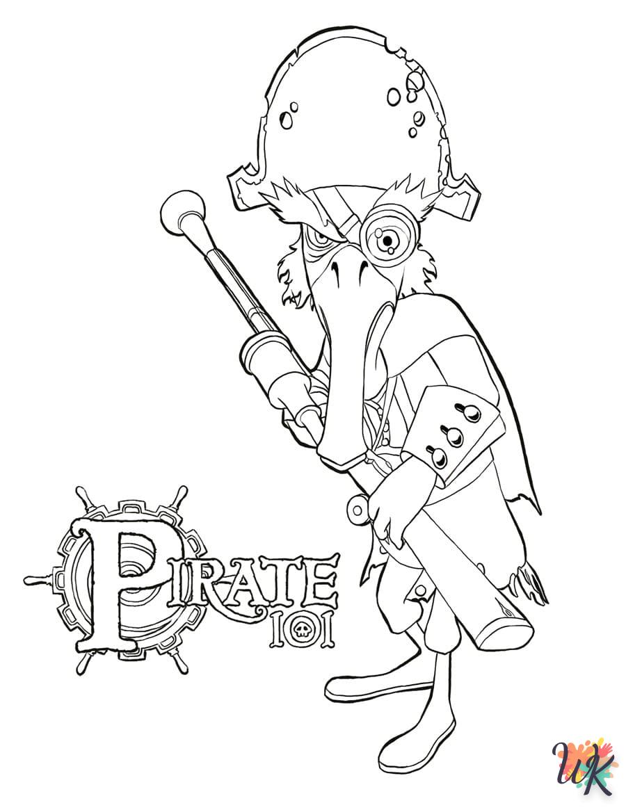 Dibujos para Colorear Piratas 82
