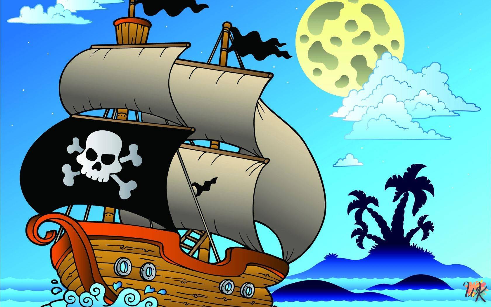 Dibujos para Colorear Piratas