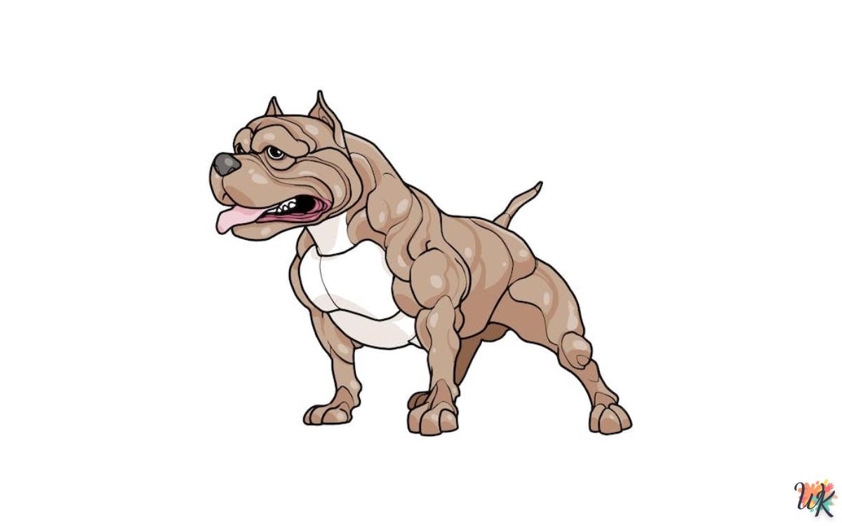 Pitbull 1 128 Dibujos Para Colorear Pitbull