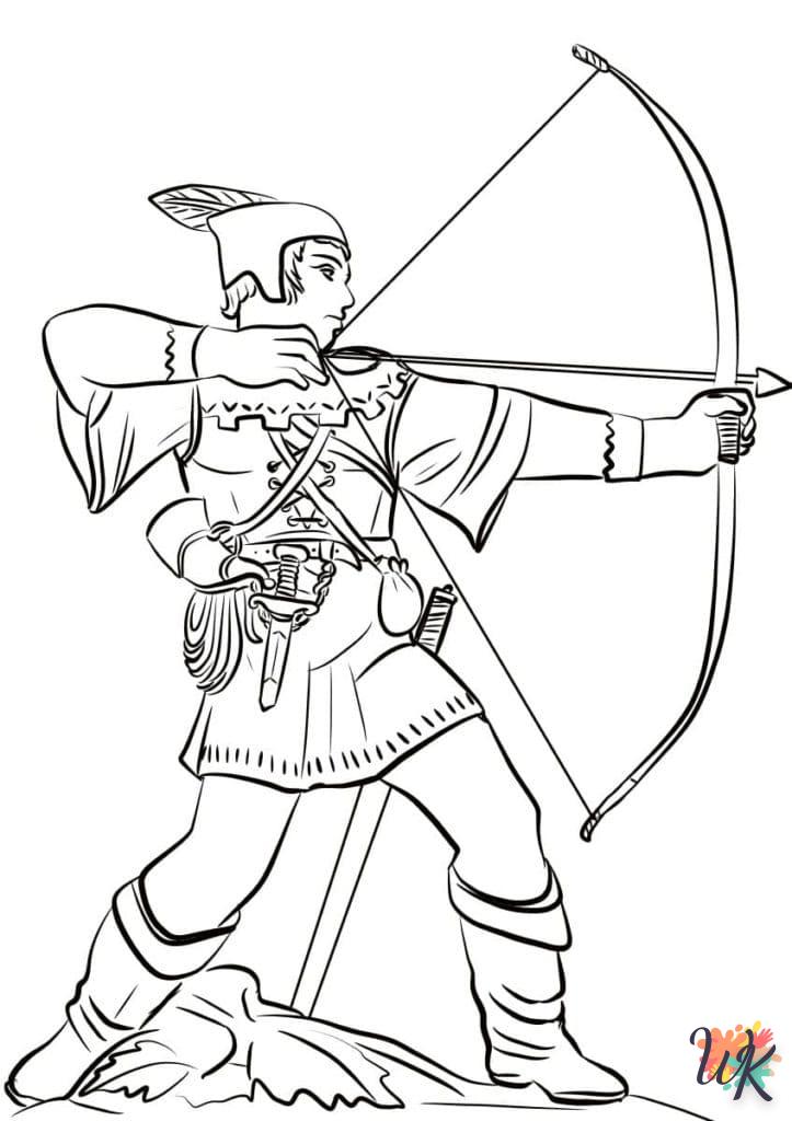Dibujos para Colorear Robin Hood 1