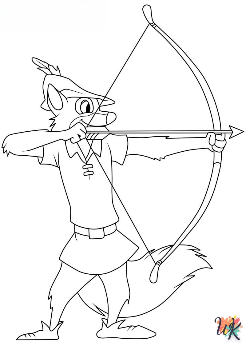 Dibujos para Colorear Robin Hood 100
