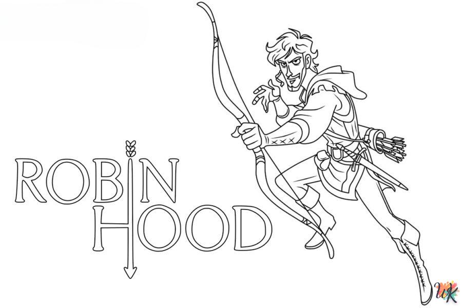 Dibujos para Colorear Robin Hood 102
