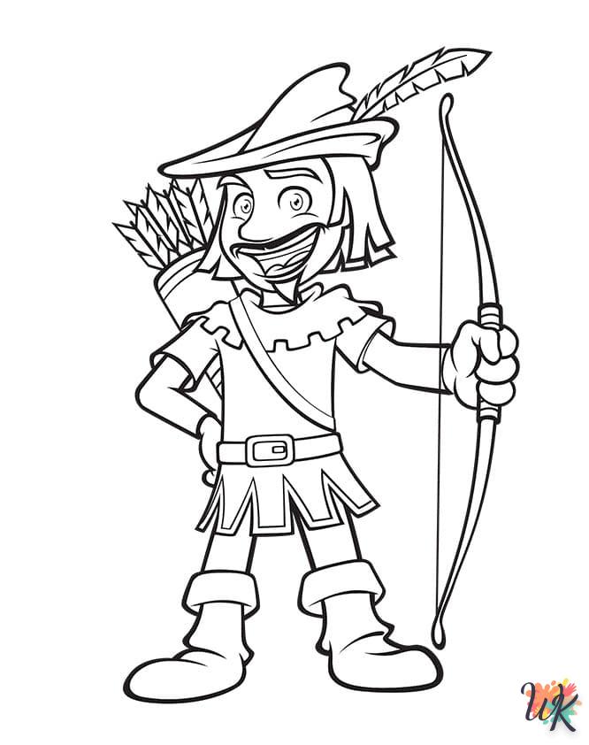 Dibujos para Colorear Robin Hood 44