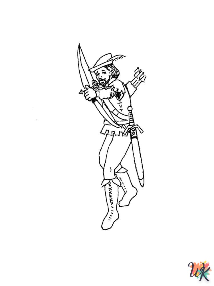 Dibujos para Colorear Robin Hood 49