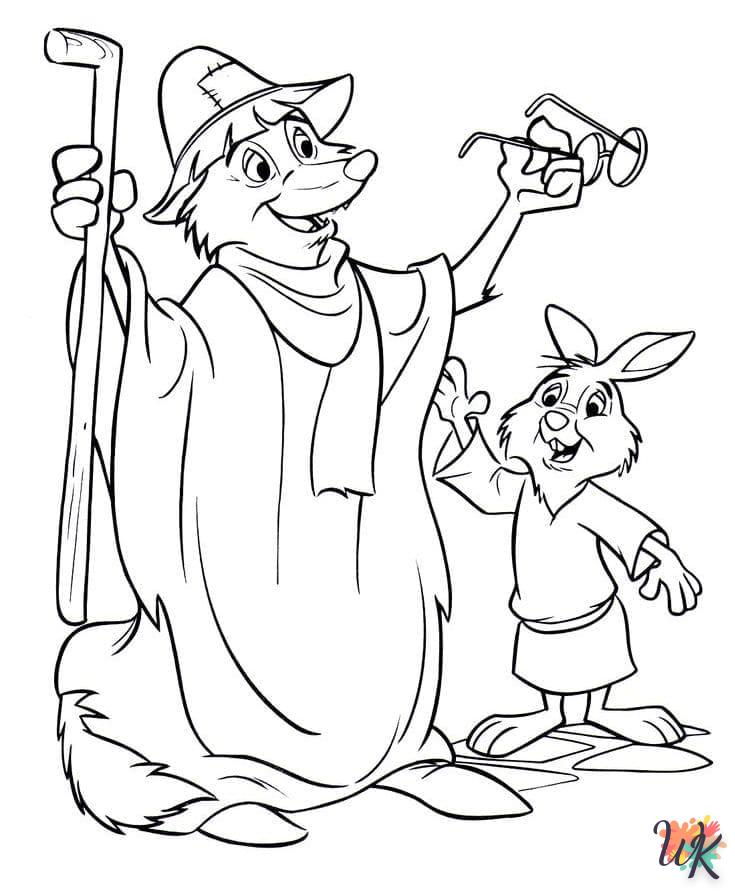 Dibujos para Colorear Robin Hood 55