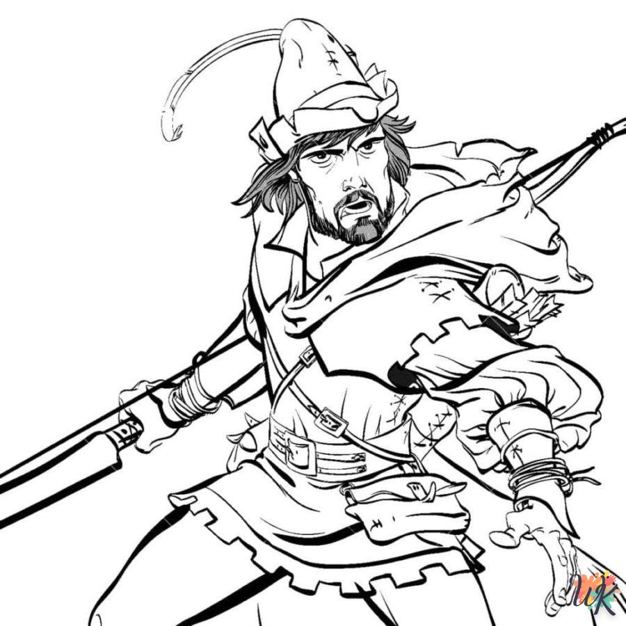 Dibujos para Colorear Robin Hood 70