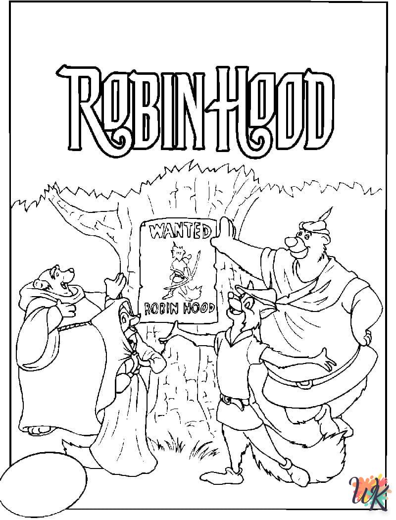 Dibujos para Colorear Robin Hood 73