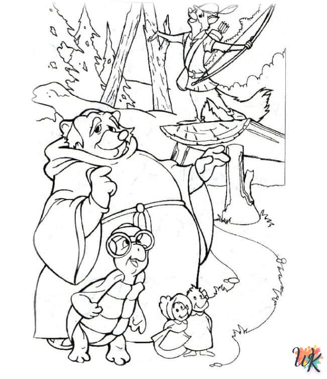 Dibujos para Colorear Robin Hood 75