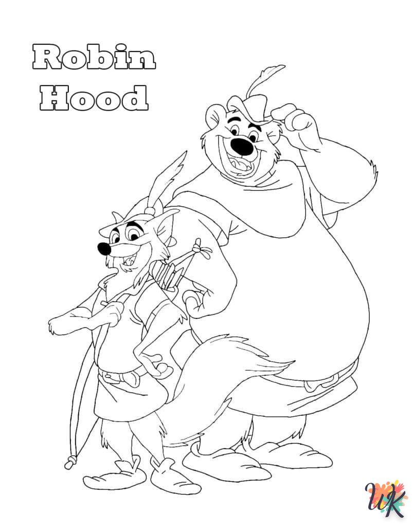 Dibujos para Colorear Robin Hood 76