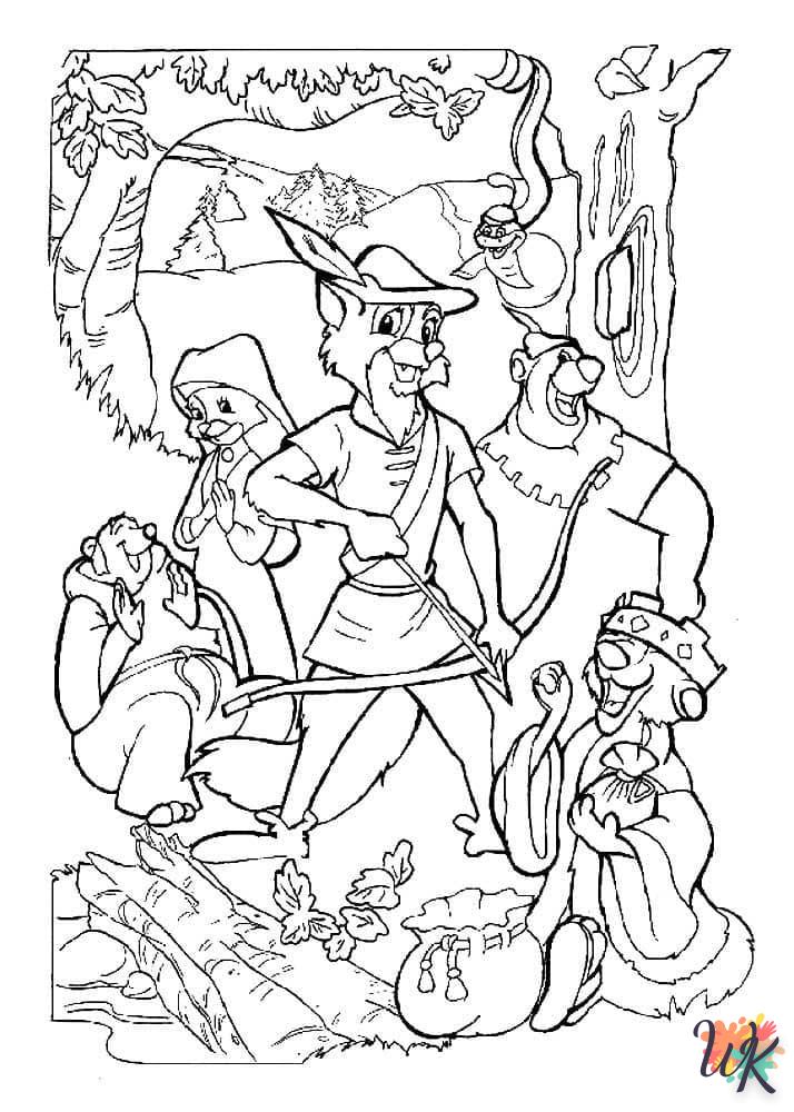 Dibujos para Colorear Robin Hood 77