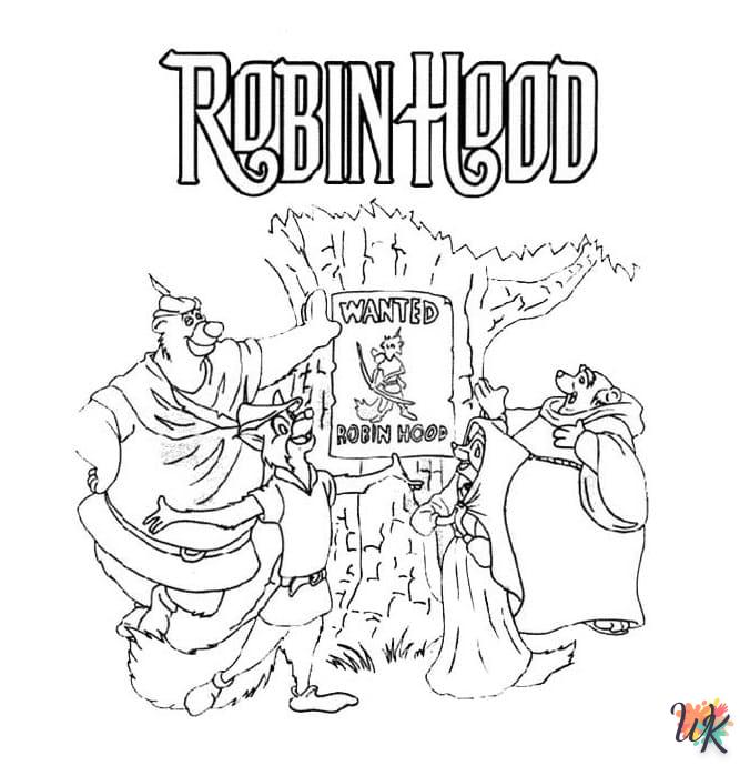 Dibujos para Colorear Robin Hood 78